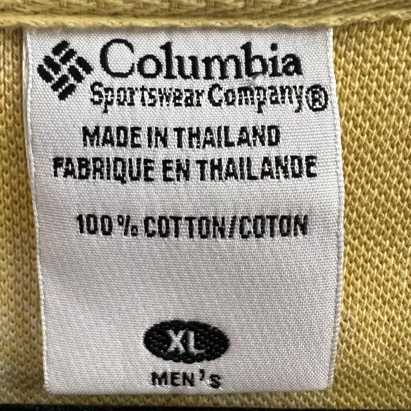 NWT Columbia Mens Yellow Pineapple Luau Print Collared Polo Shirt Vacation SZ XL - Picture 6 of 7